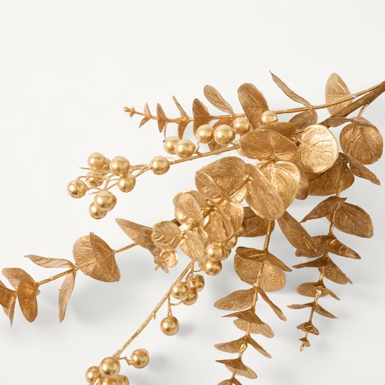 Eucalyptus & Berry Gold Festive Stem Pack of 3