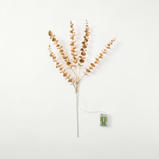 Glow Eucalyptus Gold LED Stem
