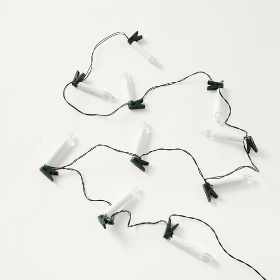 Festive Candle Warm White String Lights