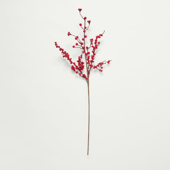 Berry Red Festive Stem Spray Pack of 3