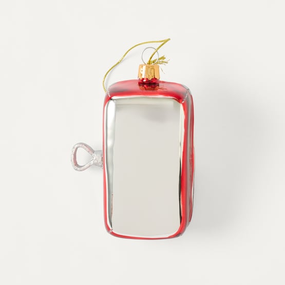 Festive Fun Sardines Multi Vintage Glass Ornament