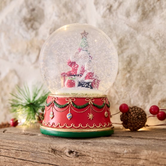 Bow & Bright Musical LED Multi Snowglobe