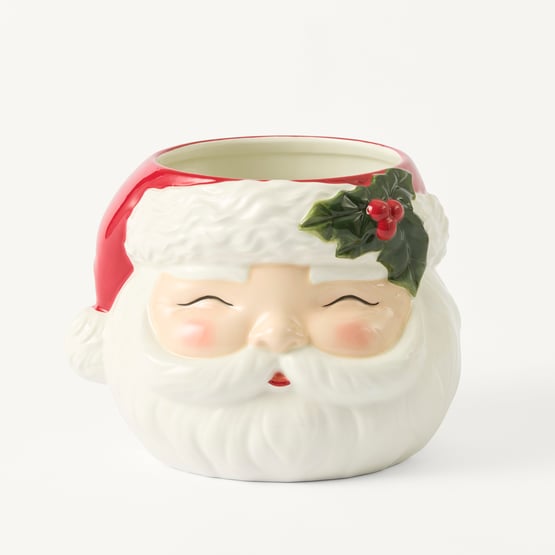 Christmas Village Multi Santa Pot