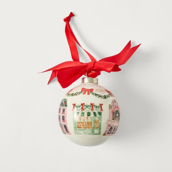 Christmas Village Multi Heirloom Ceramic Bauble