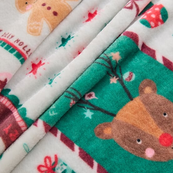 Christmas Cheer Natural Ultrasoft Blanket