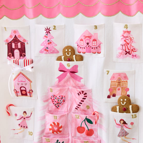 Kids Sugar & Spice Christmas Pink Advent Calendar