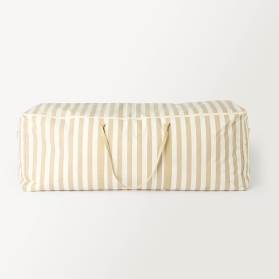 Christmas Tree Natural Stripe Storage Bag