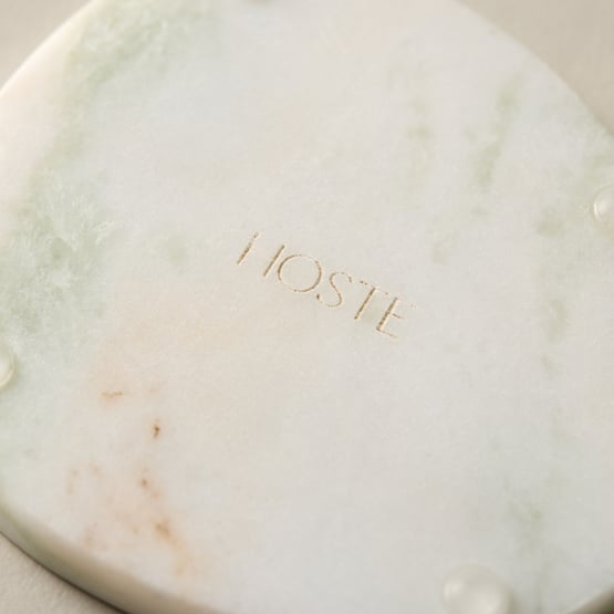 Pebble Green Marble Coasters Pack of 4