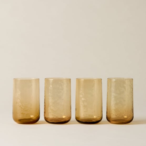 Allegra Amber Highball Pack of 4