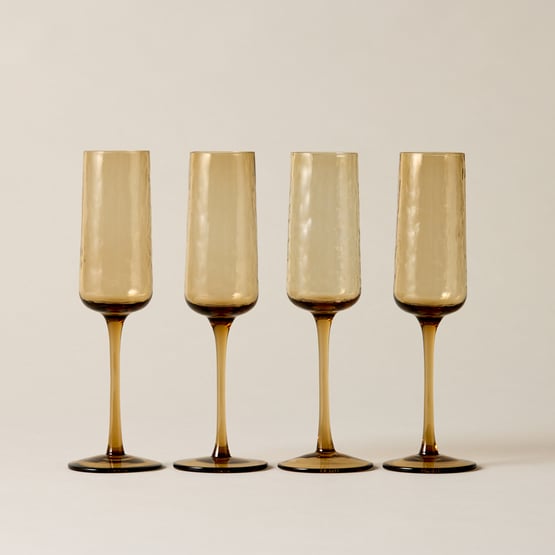 Allegra Amber Flute Pack of 4