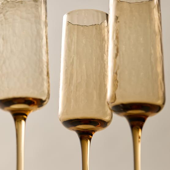 Allegra Amber Flute Pack of 4