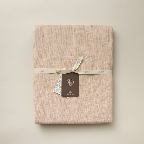Rae Washed Red Linen Tablecloth