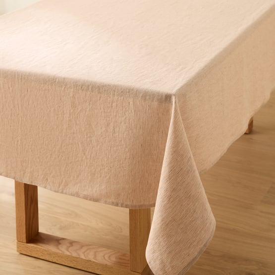 Rae Washed Red Linen Tablecloth
