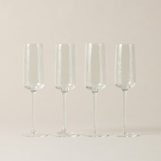 Allegra Clear Flute Pack of 4