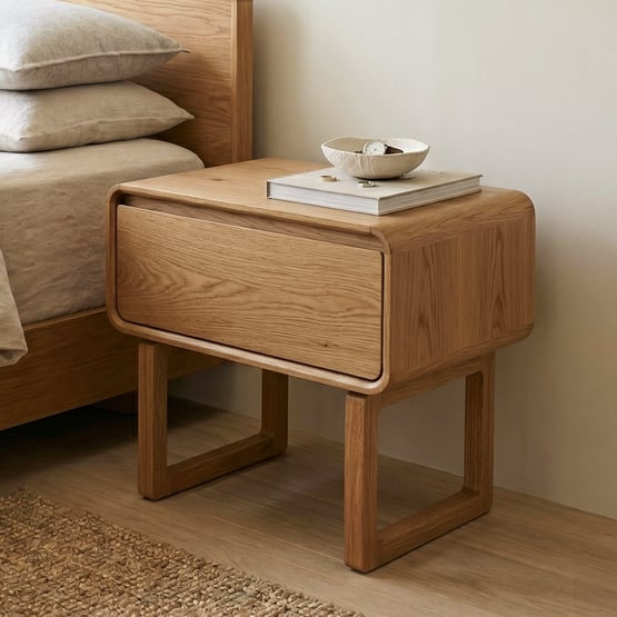 Nord Oak Bedside Table