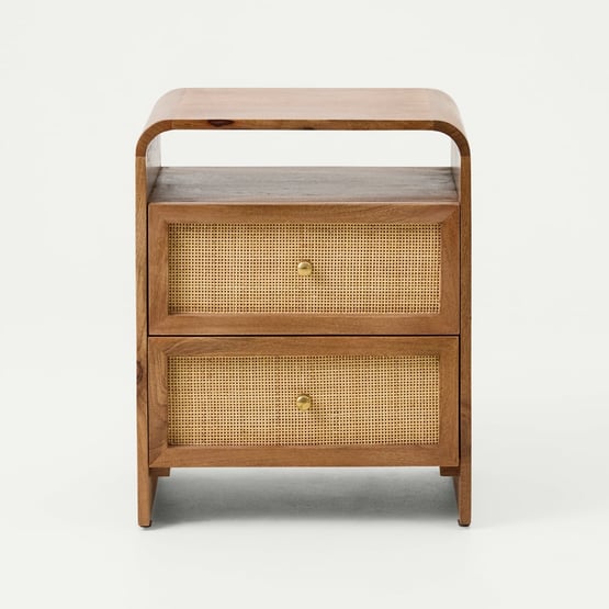 Cove Walnut Bedside Table