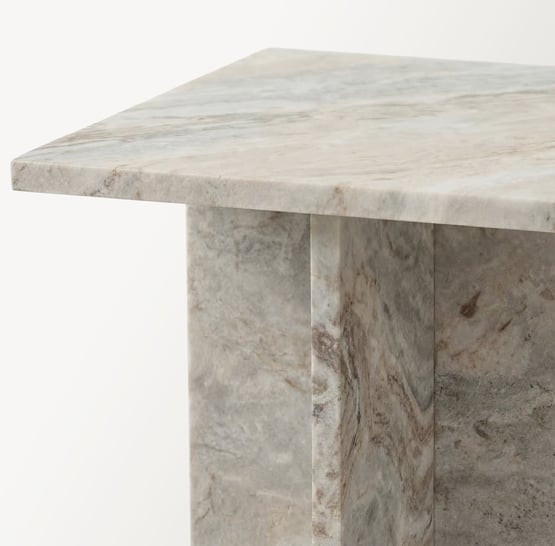 Athena Toronto Marble Fluted Side Table