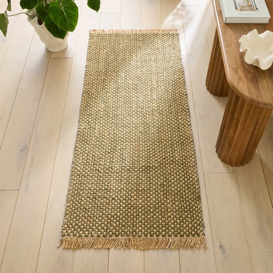 Campus Olive Handwoven Jute Indoor Runner