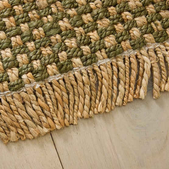 Campus Olive Handwoven Jute Indoor Runner