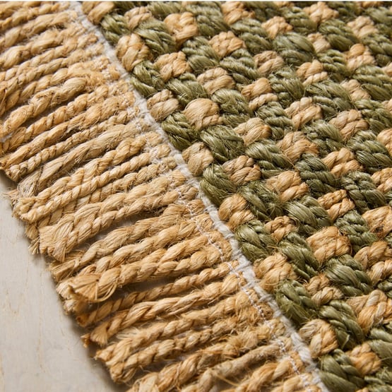 Campus Olive Handwoven Jute Indoor Mat
