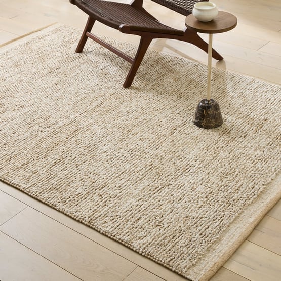 Cruz Ivory Handwoven Wool & Jute Rug 