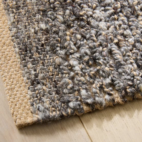 Cruz Slate Handwoven Wool & Jute Indoor Mat