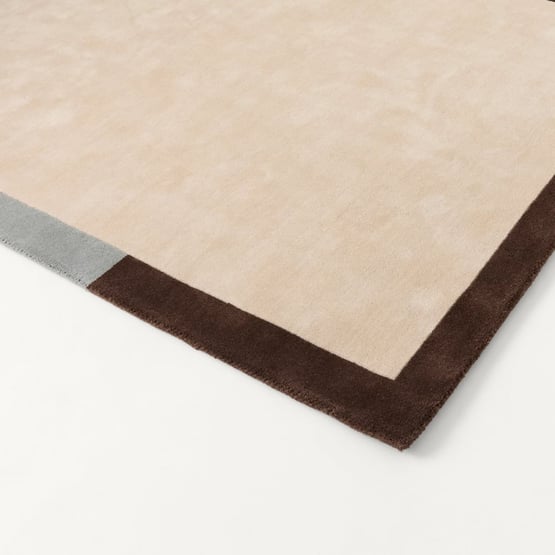 Anna Sky Frame Hand Loomed Wool Rug