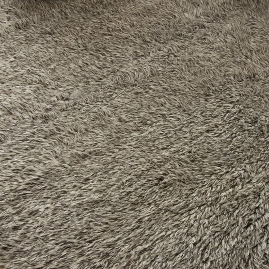 Farrah Flokati Mocha Twist Hand Woven Wool Rug