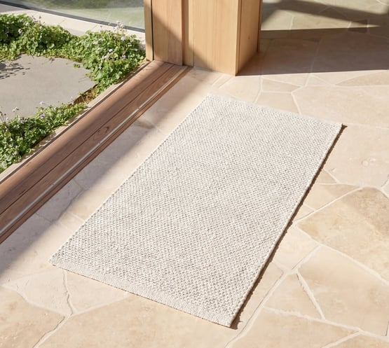 Mesa Natural Woven Recycled PET Indoor Outdoor Wide Mat