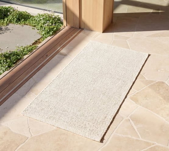 Mesa Natural Woven Recycled PET Indoor Outdoor Wide Mat