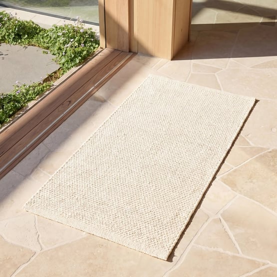 Mesa Natural Woven Recycled PET Indoor Outdoor Wide Mat