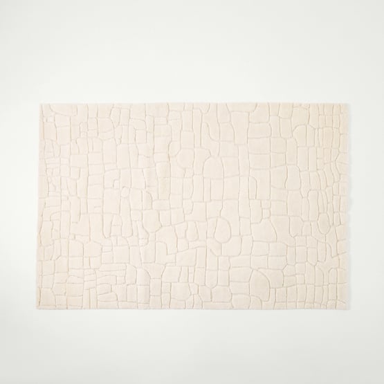 Etta Ivory Hand Knotted Wool Rug