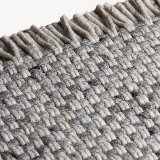 Flint Slate Woven Wool Rug