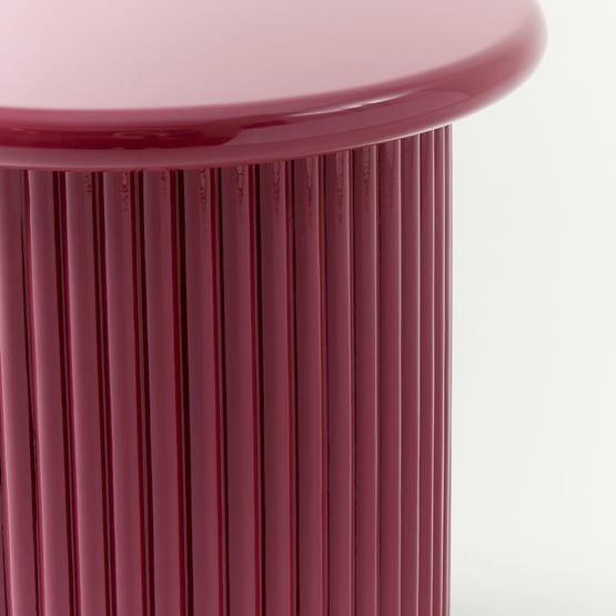 Harper High Gloss Plum Side Table