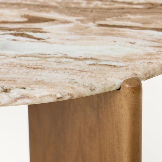Marmo Toronto & Walnut Marble Coffee Table