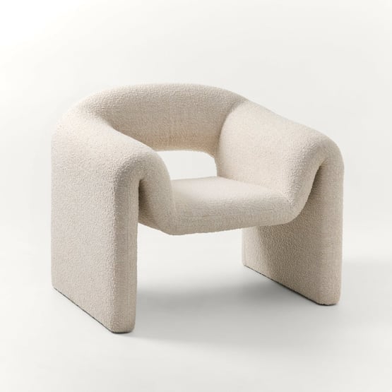 Cleo Almond Boucle Armchair