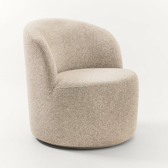 Bonnie Serenity Beige Swivel Armchair