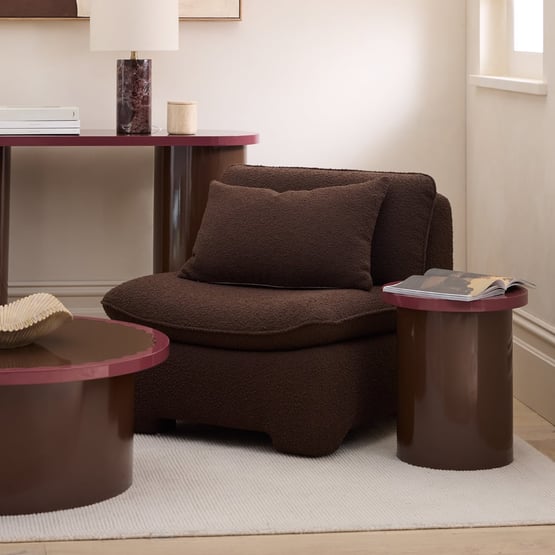 Sydney Chocolate Boucle Chair