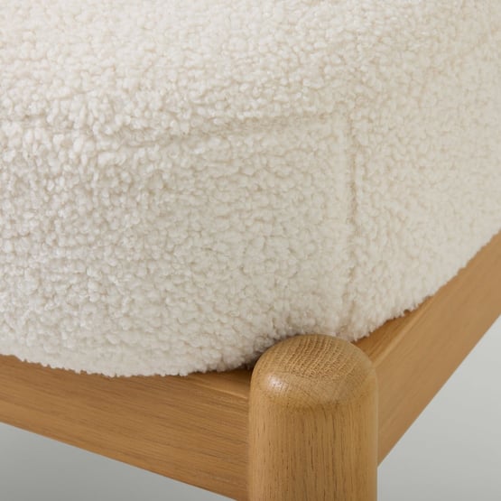 Henri Cream Teddy Boucle 1 Seater Chair