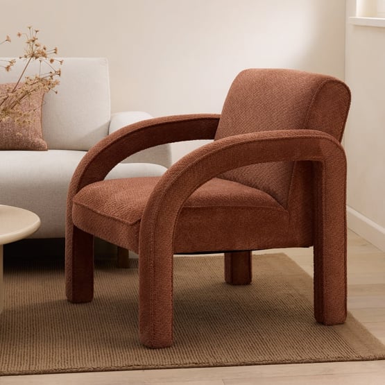 Archie Terracotta Occasional Chair