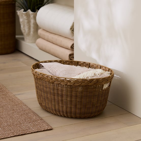 Anglesea Natural Wash Basket