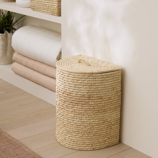 Masai Natural D-Shaped Laundry Basket