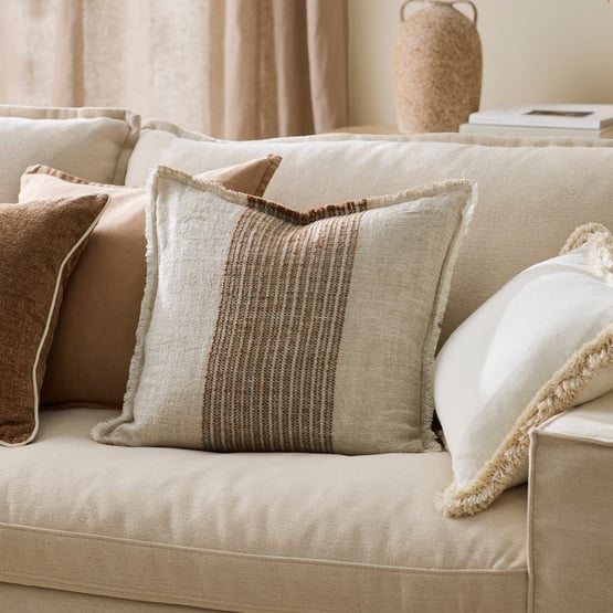 Halle Chocolate Cushion