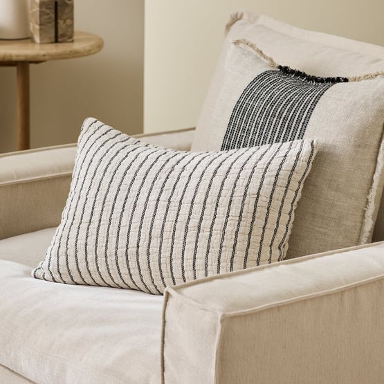 Migsa Natural & Black Cushion