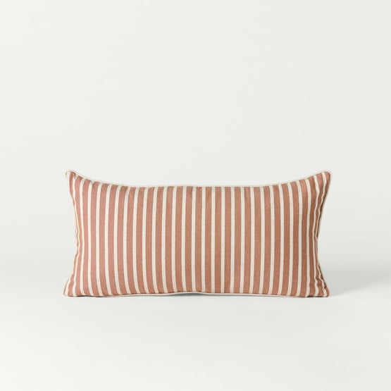 Tommy Brown & Natural Stripe Bolster Cushion