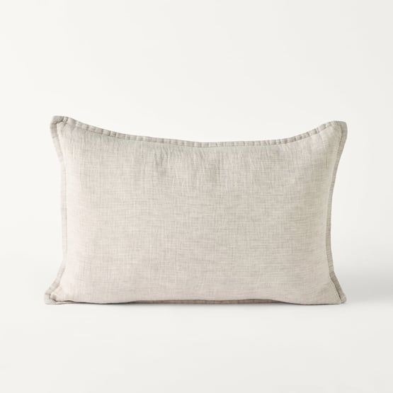 Belgian Glacier Vintage Washed Linen Marle Cushion