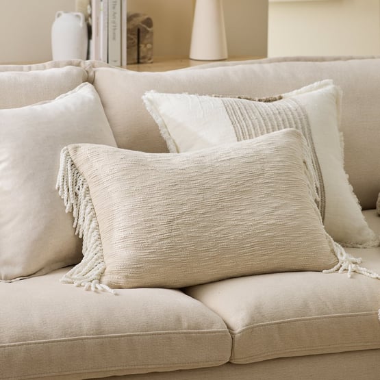 Noa Natural & Off White Cushion
