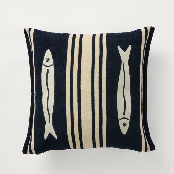 Jervis Navy Terry Outdoor Cushion