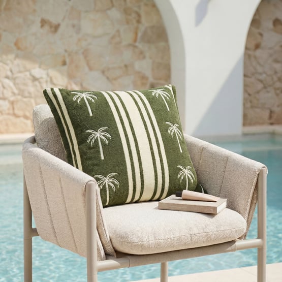 Jervis Green Terry Outdoor Cushion