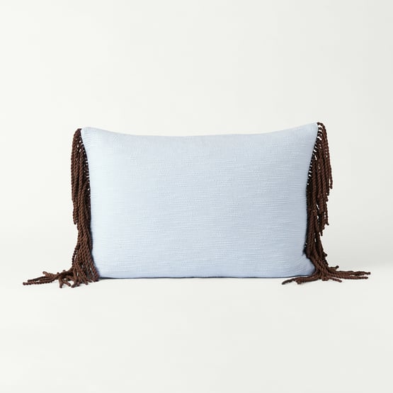 Parker Blue & Chocolate Cushion